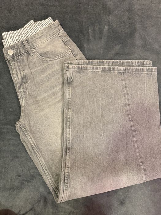 wide-leg boxer jeans zara