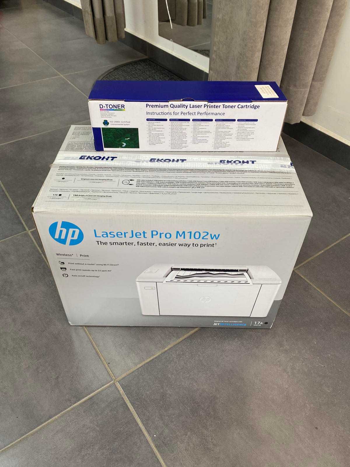 Принтер LaserJet pro M102w