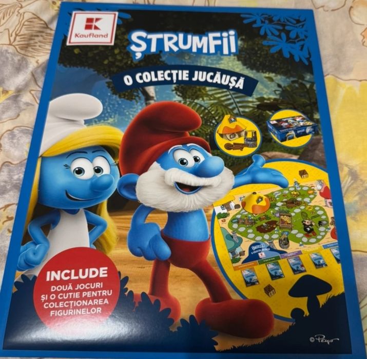 Colectie completa Strumfi ștrumfii album catalog Kaufland nou complet