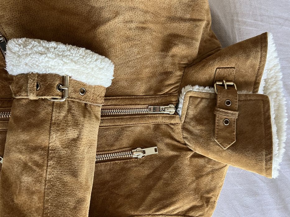 Jacheta Zara din piele de porc XS