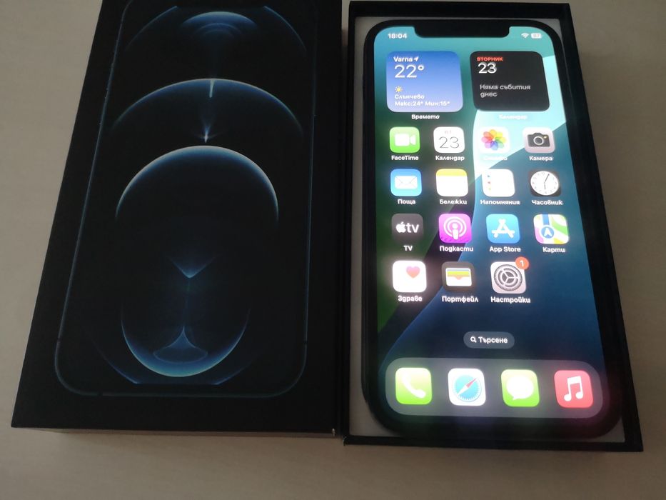 Iphone 12 Pro Pacific Blue - 256Gb /100 %Battery health