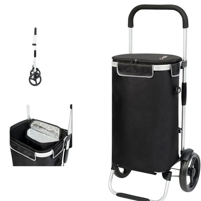 Голяма пазарска чанта с колела термоизолация