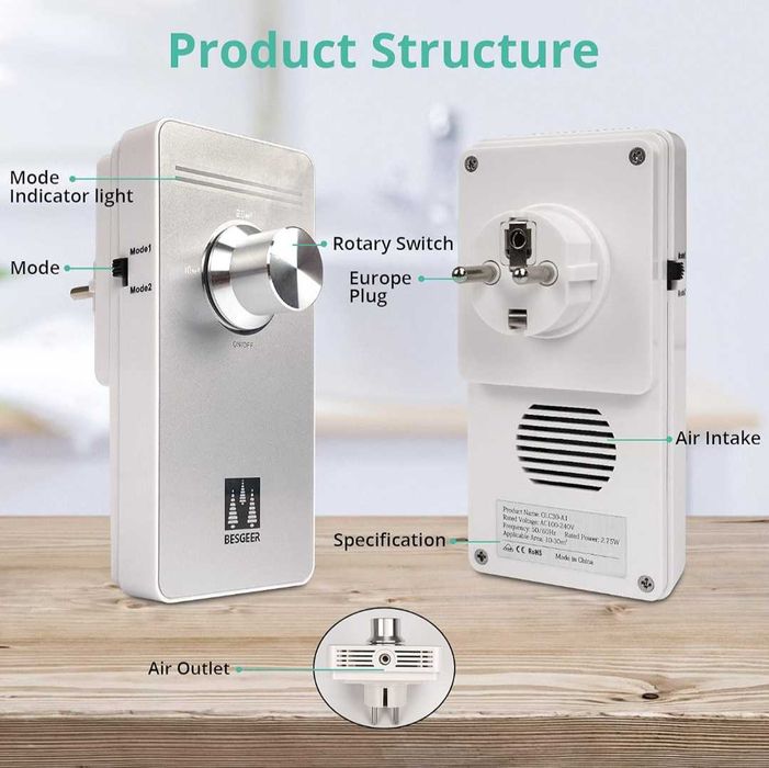 Генератор на озон пречиствател на въздух стерилизатор