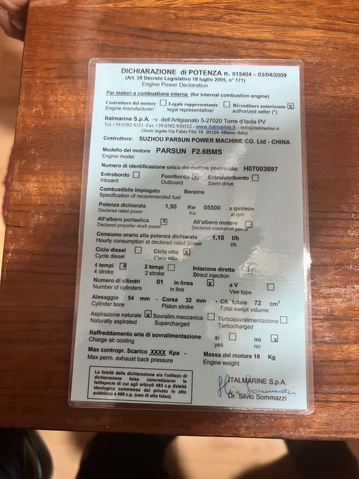 Motor Barca in 4 Timpi