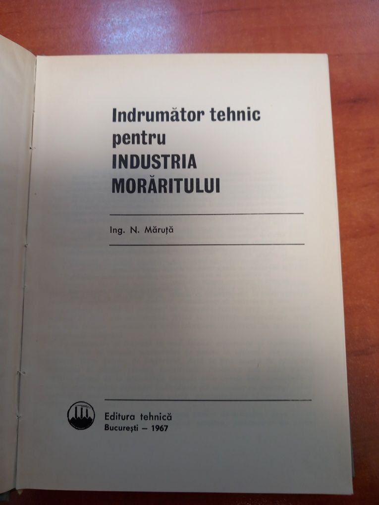 Tehnologia moraritului, Indrumator tehnic ptr industria moraritului