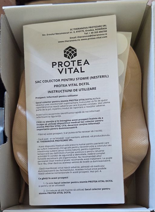 Saci colectori pentru stomie PROTEA VITAL DCF3L