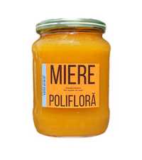 Miere poliflora, raw polyfloral honey, floarea soarelui rapita salcam