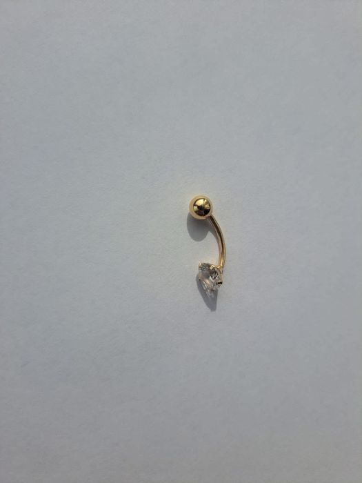 Pierce buric simplu aur 14K