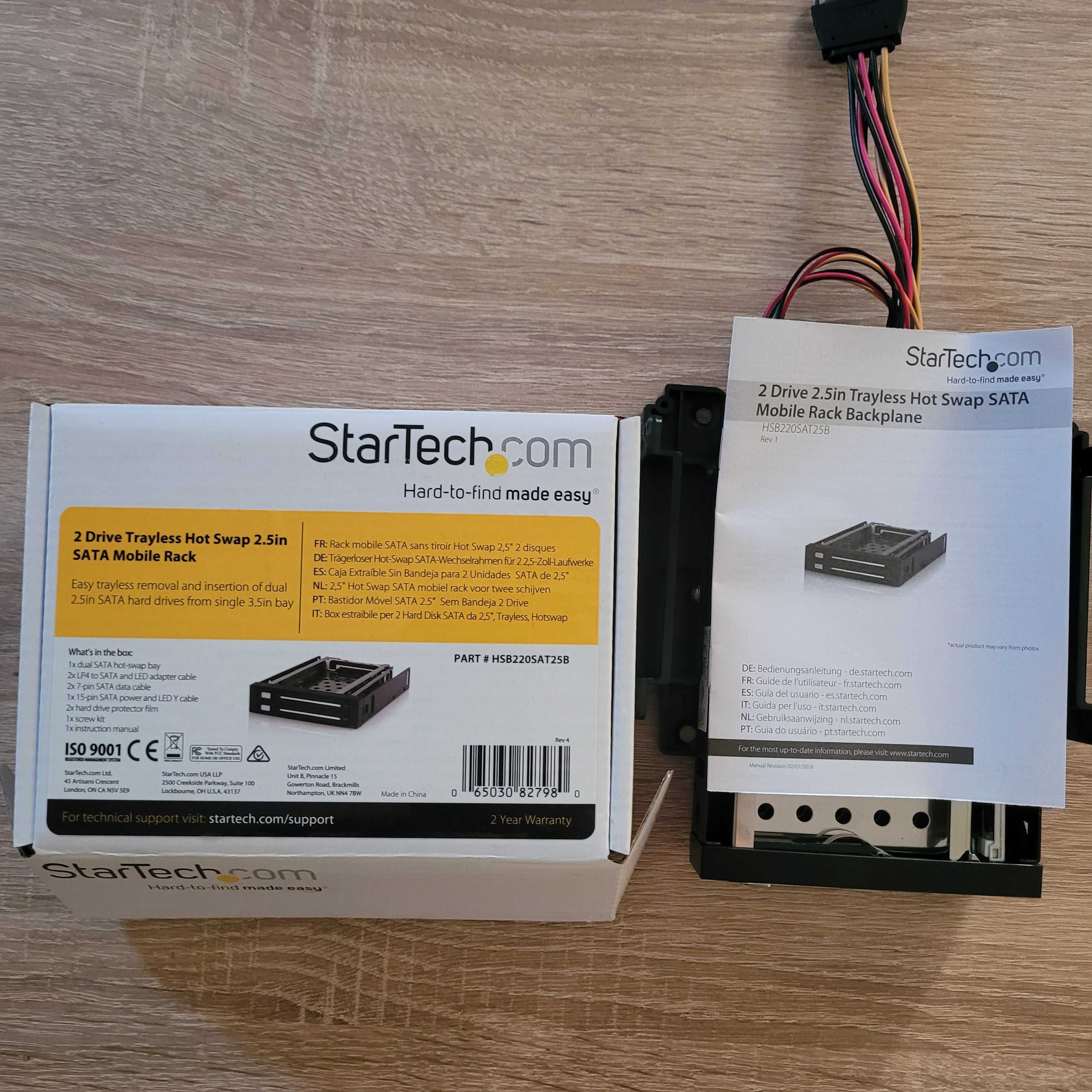Rack Startech dublu pentru HDD/SSD