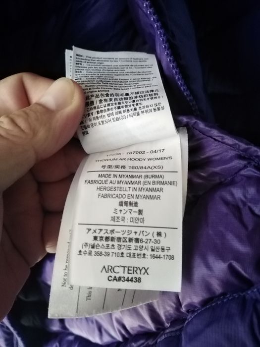 Arcteryx geaca de dama cu puf masura XS  TP
