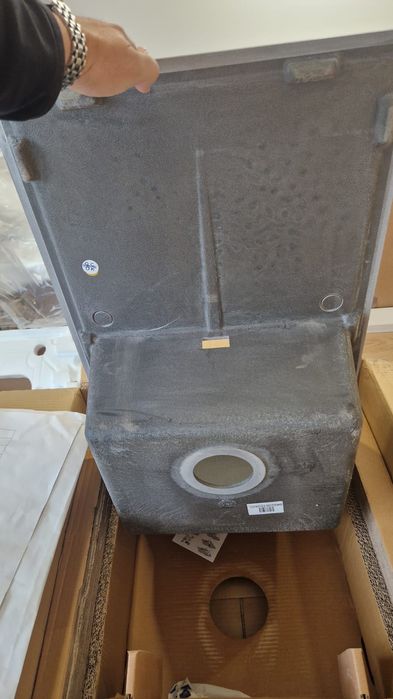 НОВА!GROHE Композитна мивка за кухня в цвят сив гранит с отцедник K400