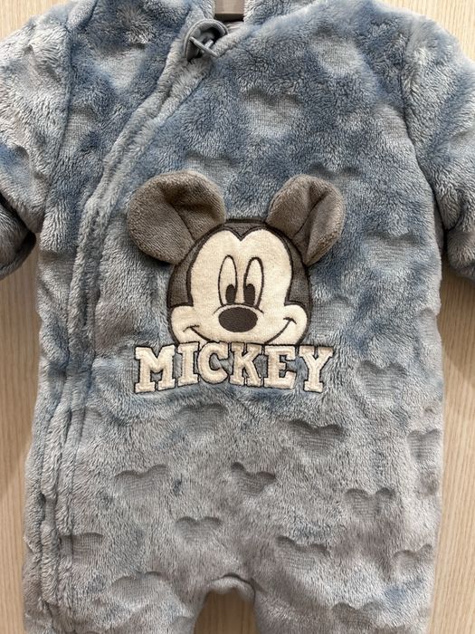 Плюшен гащеризон за новородено 0-1м