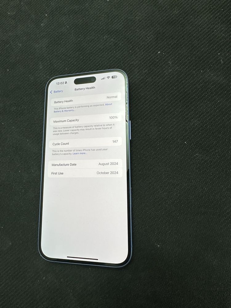 IPhone 16 Plus Ultramarine Ca Nou Garantie 128GB Neverlocked Impecabil