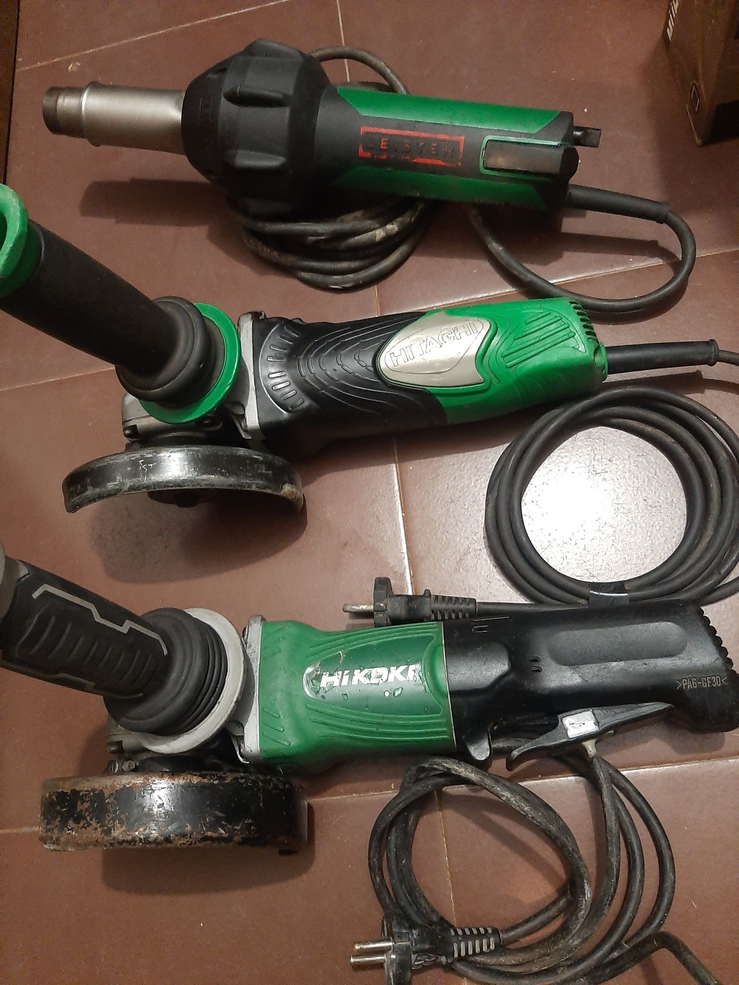 Leister пистолет и ъглошлайфи Хитачи