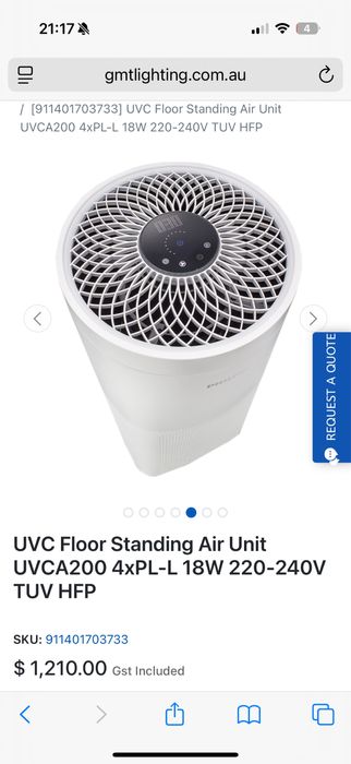 Unitate Philips UV-C pentru dezinfectarea aerului