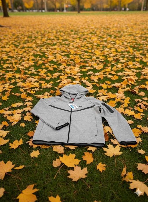 Trening Nike TECH Fleece Gri - Bumbac 100% - Set complet