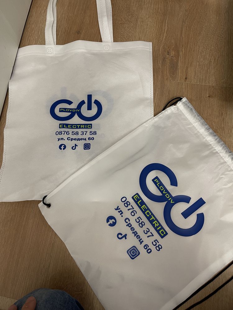 Изработка на рекламни еко чанти от плaт с вашето лого