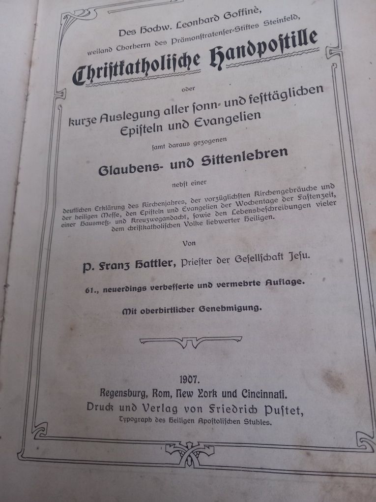 Biblie în limba germana 1807