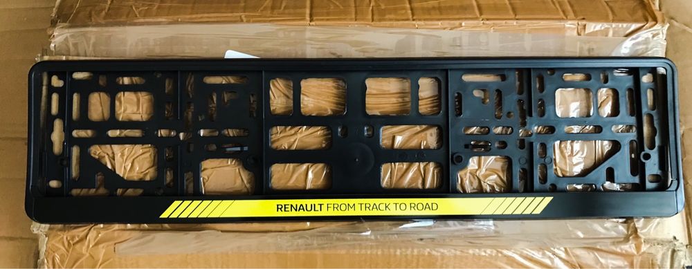 Рамки за номер RENAULT SPORT RS стойки за номер Рено РС държачи Reno 5