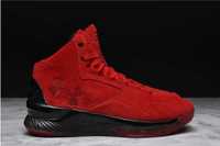 incaltaminte Under Armour Curry 1 Lux Mid Suede Red Black mar 43