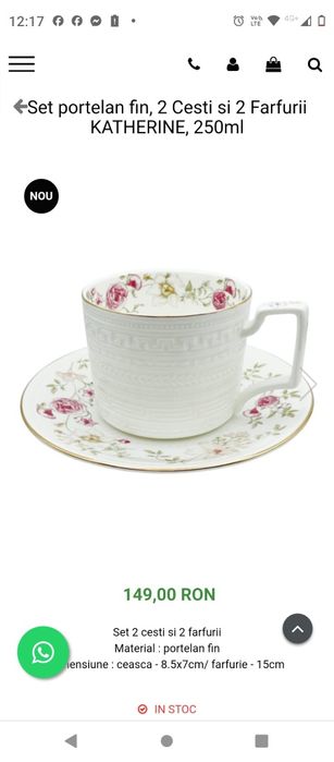 Cesti/cani , farfurii + cutie