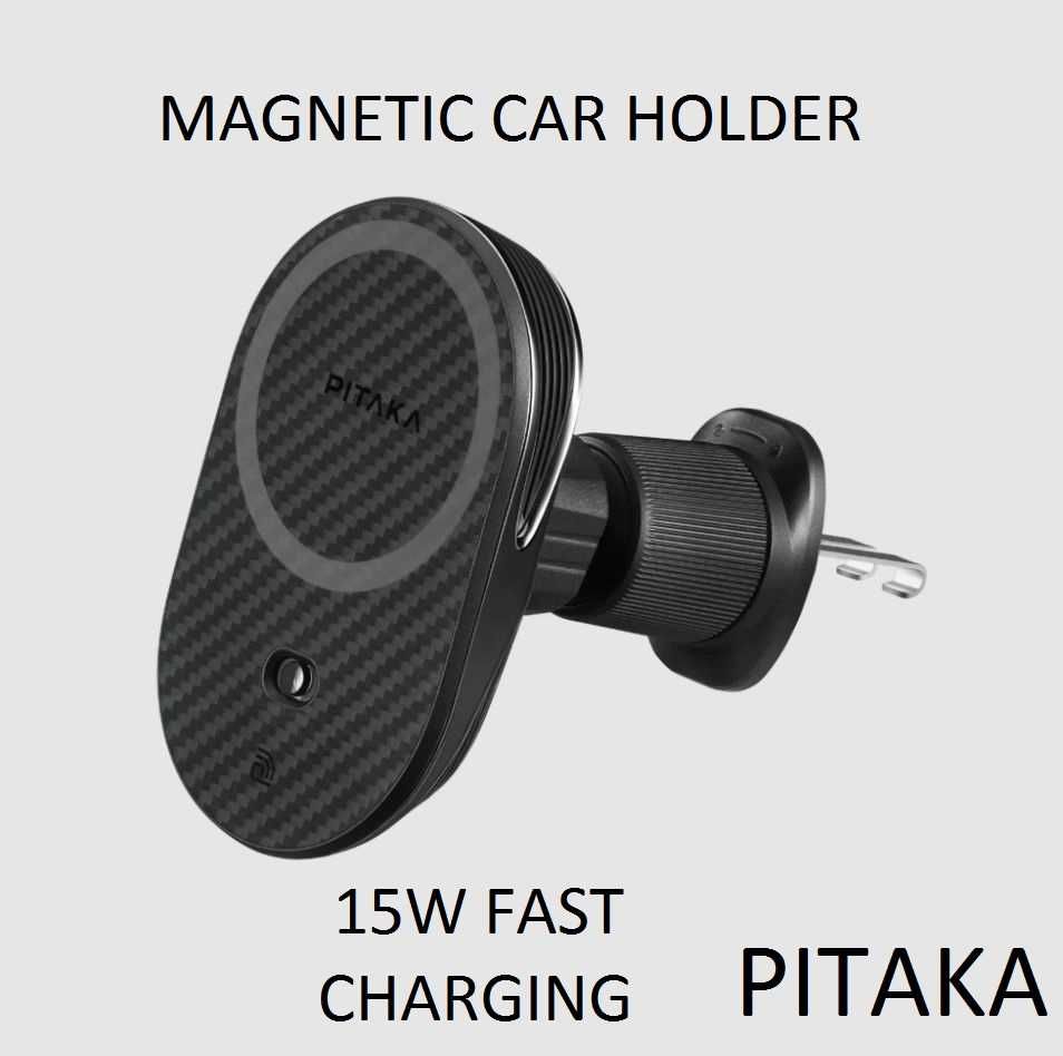 Магнитный авто держатель с Magsafe зарядкой 15W. Есть доставка