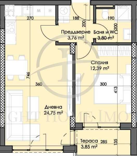 Реф. 2332 Двустаен в Строеж / Тракия SPS