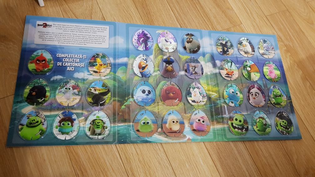 Colecție cartonașe holografice Angry Birds 2