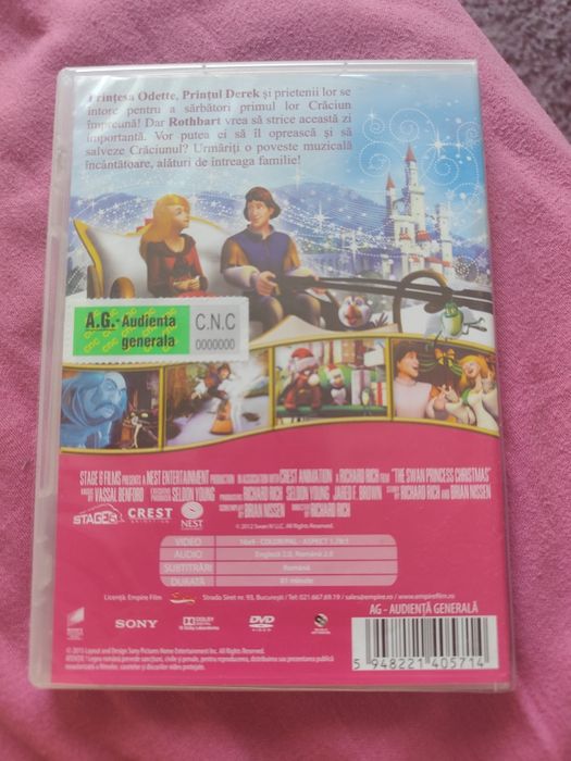 DVD desene animate ,,prințesa sebada"