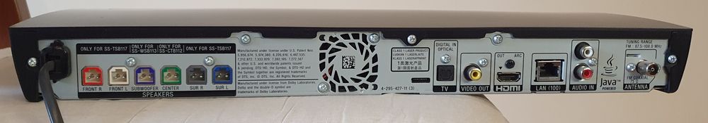 Blu-Ray Система за домашно кино 3D Sony BDV-E190