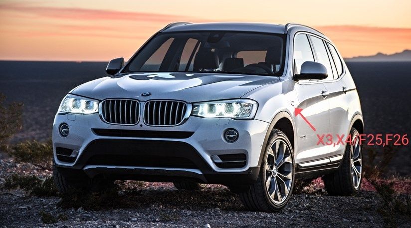 Лайстна за преден калник BMW X3 F25 и BMW X4 F26