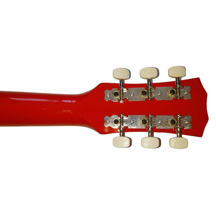 Chitara clasica lemn IdeallStore®, Red Raven, 95 cm, Cutaway, rosie