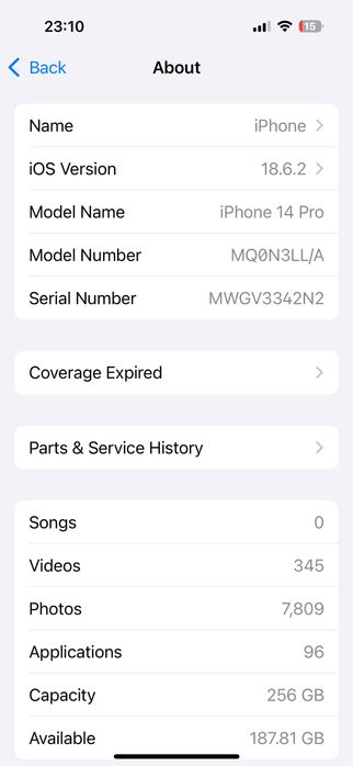IPhone 14 Pro 256GB Space Black
