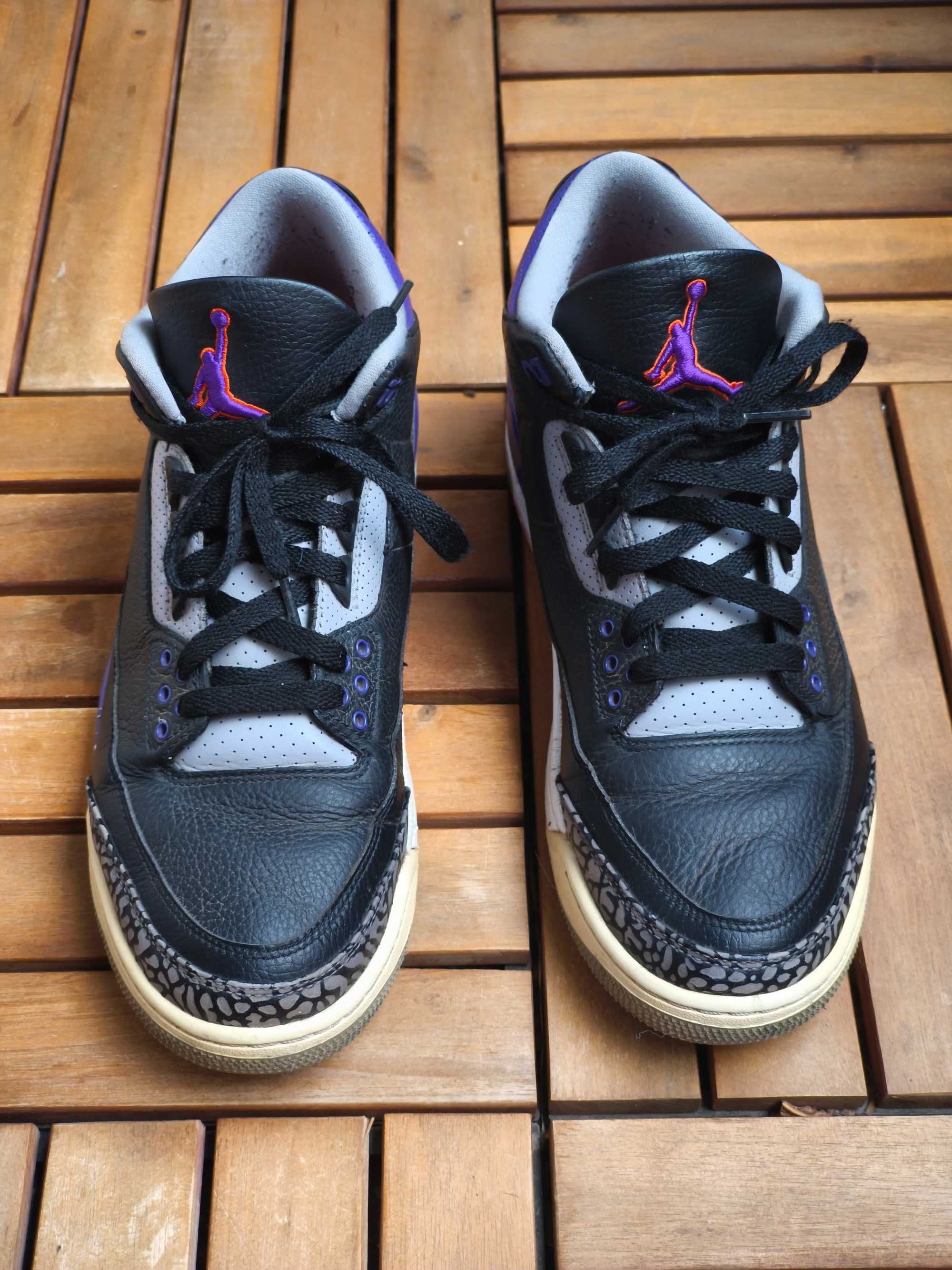 Air Jordan 3 Retro Black Court Purple