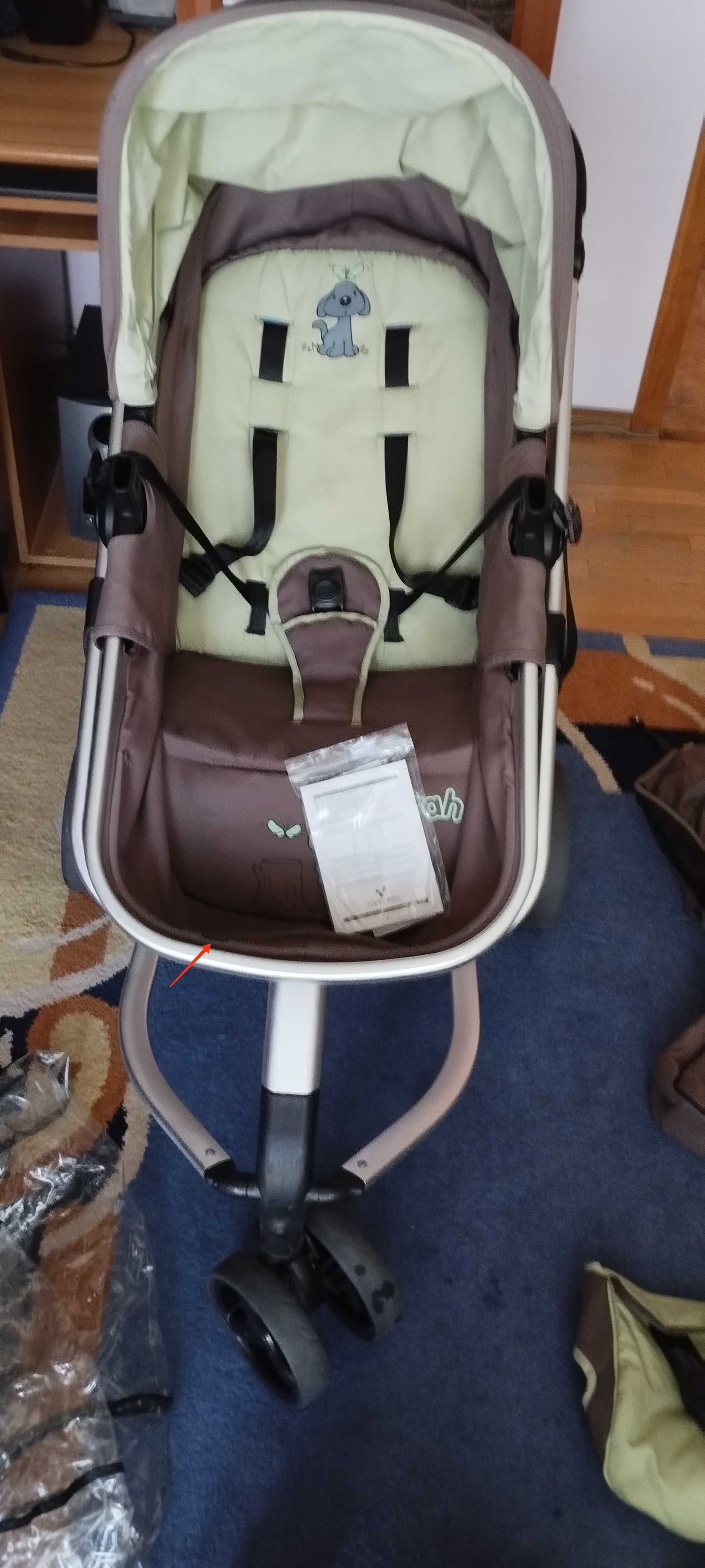 Детска количка Cangaroo sarah 3 in 1 + столче за кола