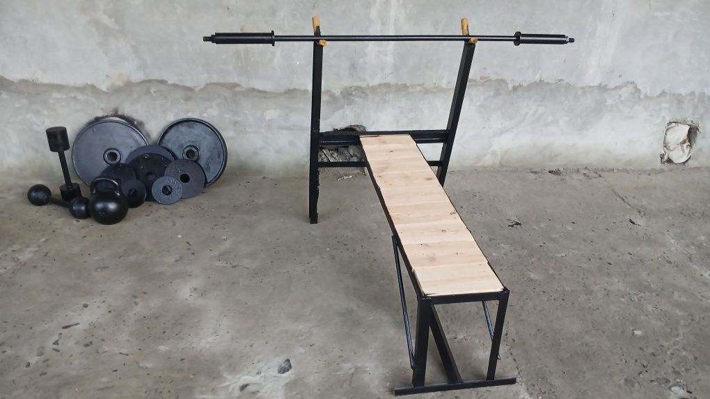 Shtanga, gantel  srochna sotiladi. 120 kg