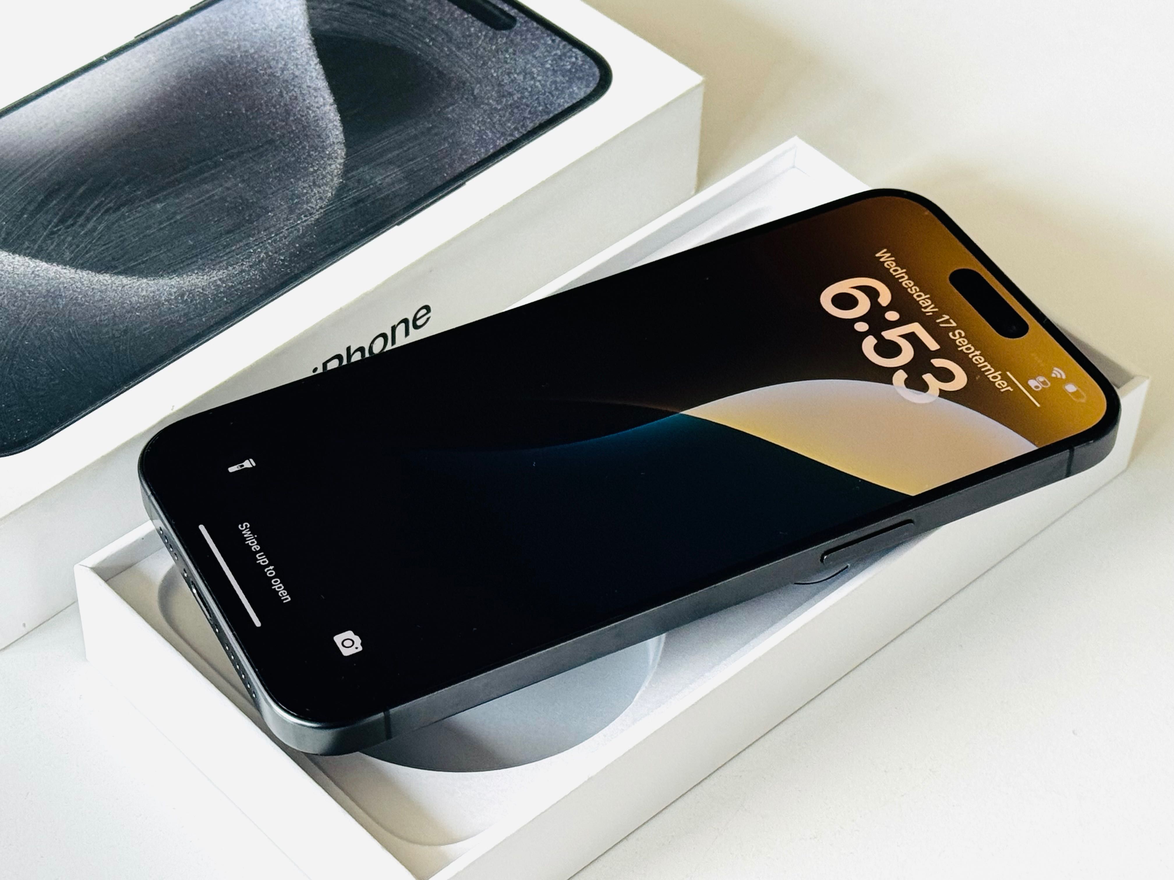 Iphone 15 Pro Max 512GB Black Titanium 100% Батерия! Гаранция 6 месеца