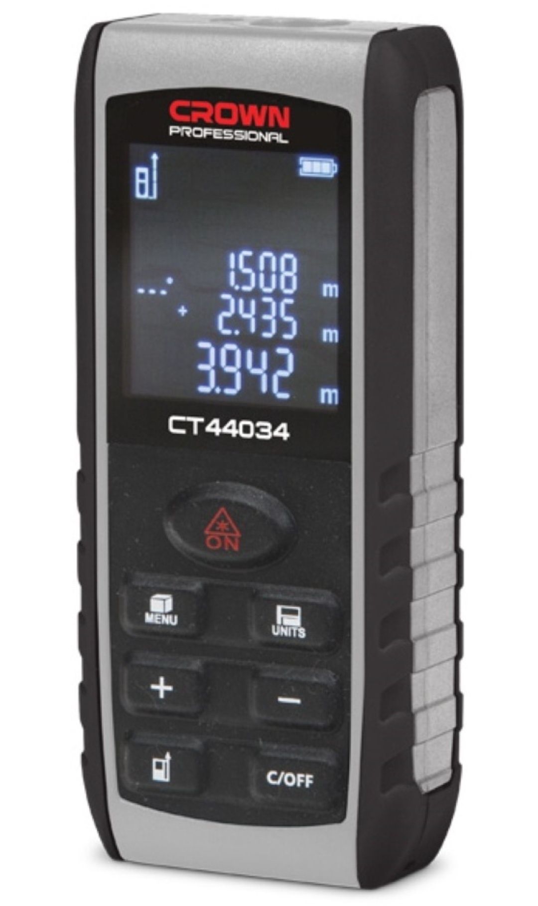 Лазерный дальномер Crown CT44034, дальность до 80 метров