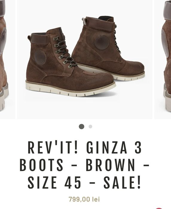 Ghete revit moto pt barbati noi cu eticheta piele naturala