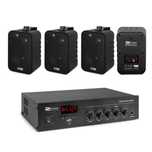 Sistem Audio Ambiental, 4 boxe perete, 1 Amplificator, Usb, Bluetooth