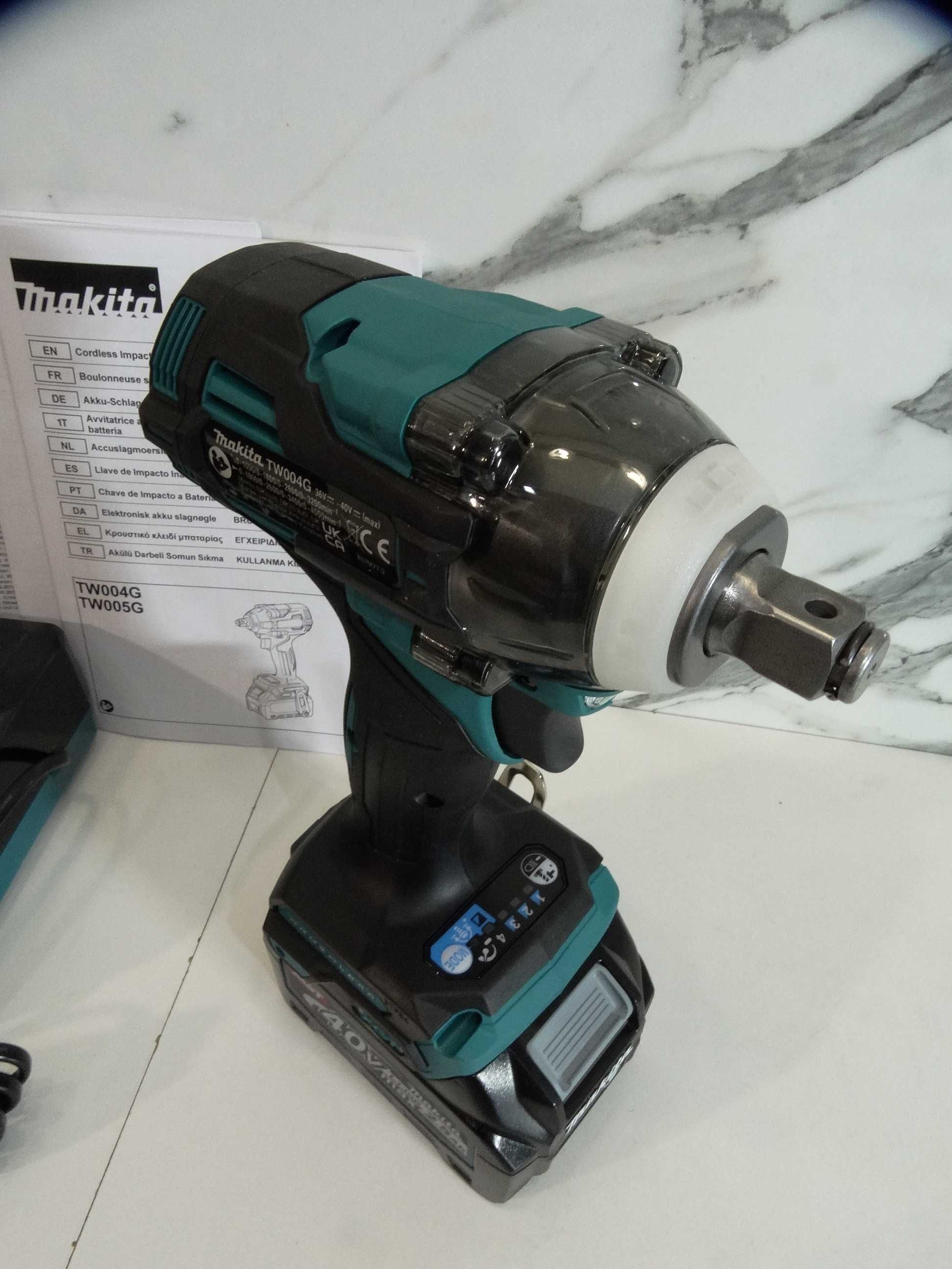 Makita TW 004 / 2 x 2.5 Ah - Мощен гайковерт 350 Нм