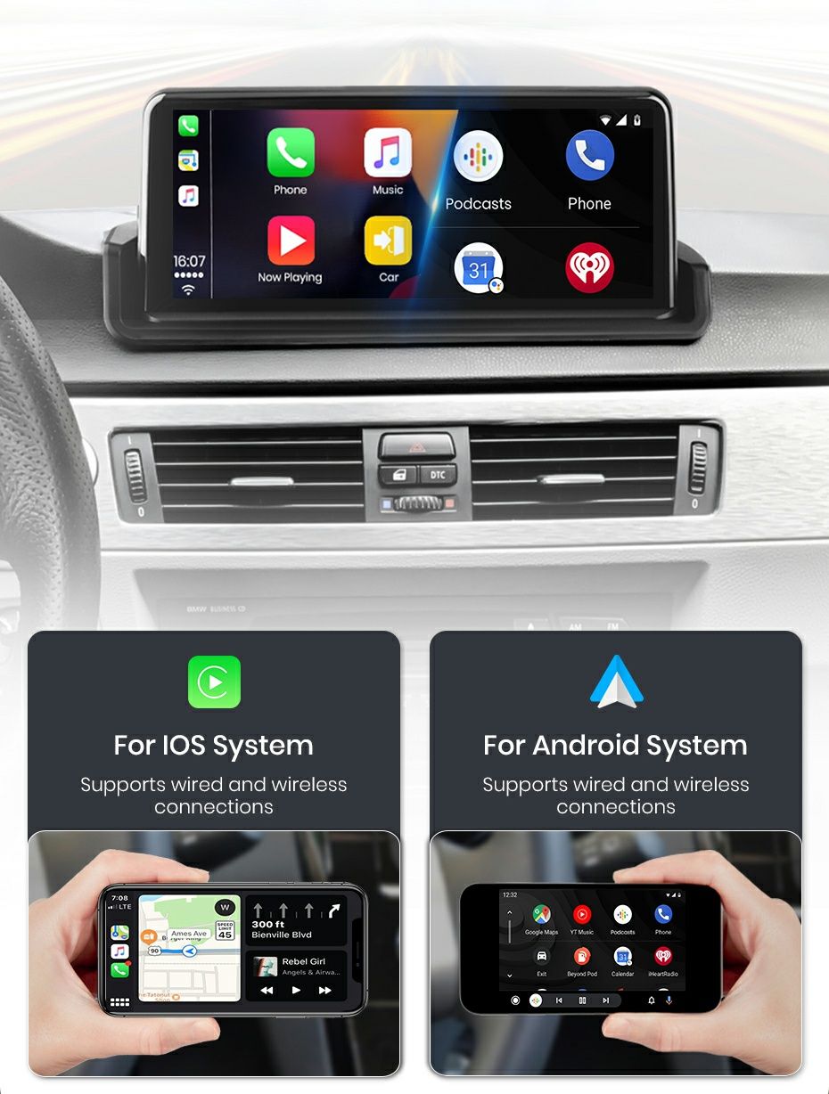 Navigatie Android dedicata BMW E90/E91/E92/E93 (2005-2012)