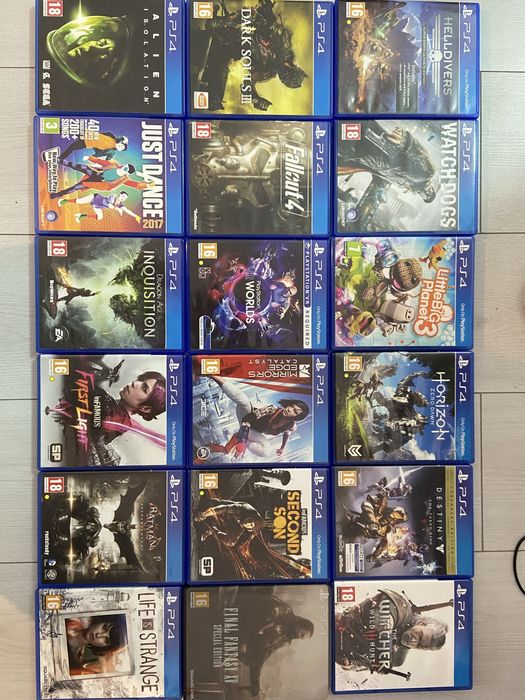 PS4 1TB + 4 controllere + 33 jocuri – Pachet complet