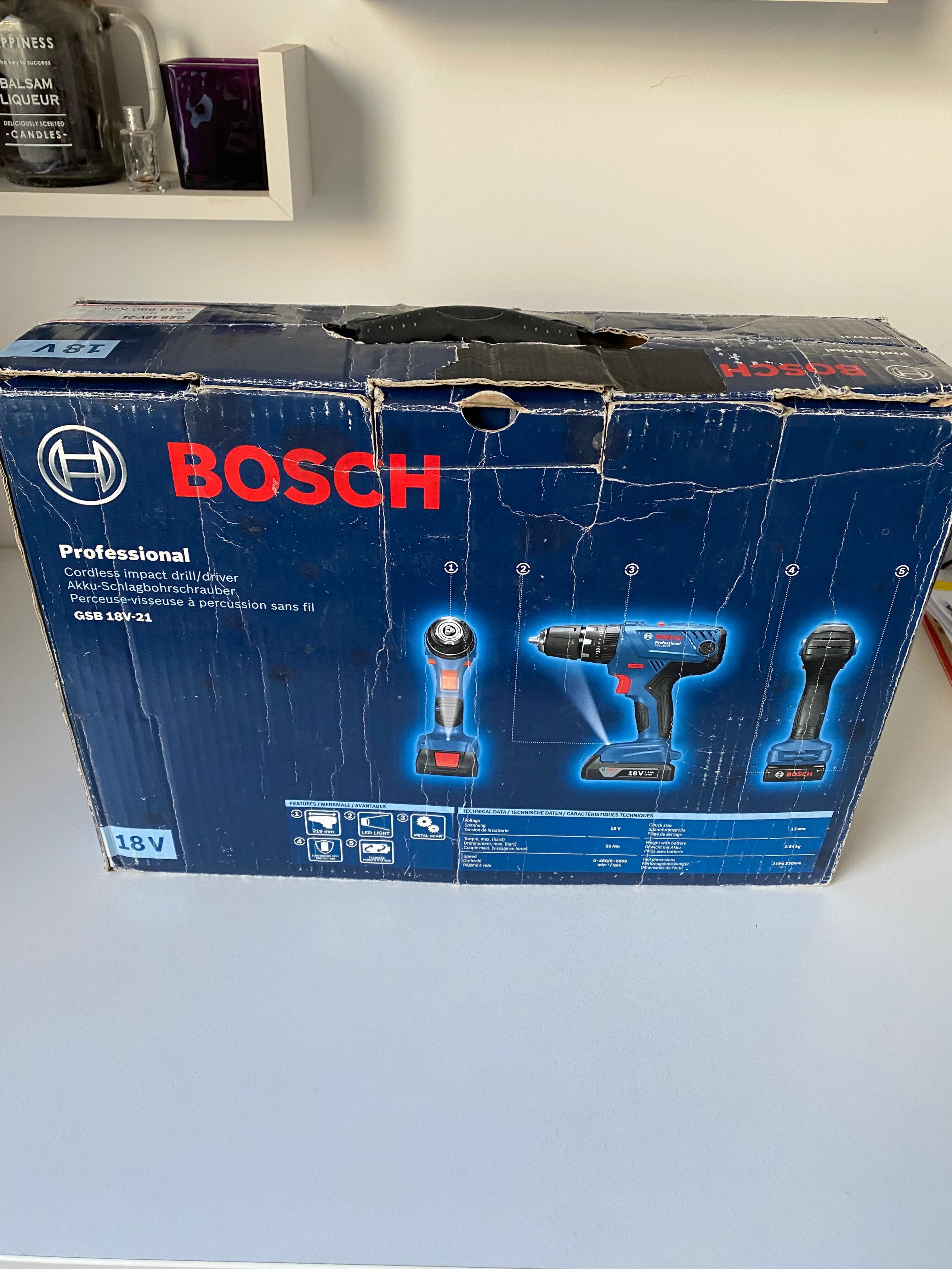 Винтоверт Bosch GSB 18V-21