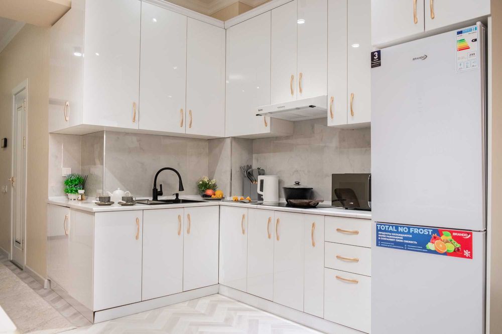 Современная студия с панорамой на Tashkent City