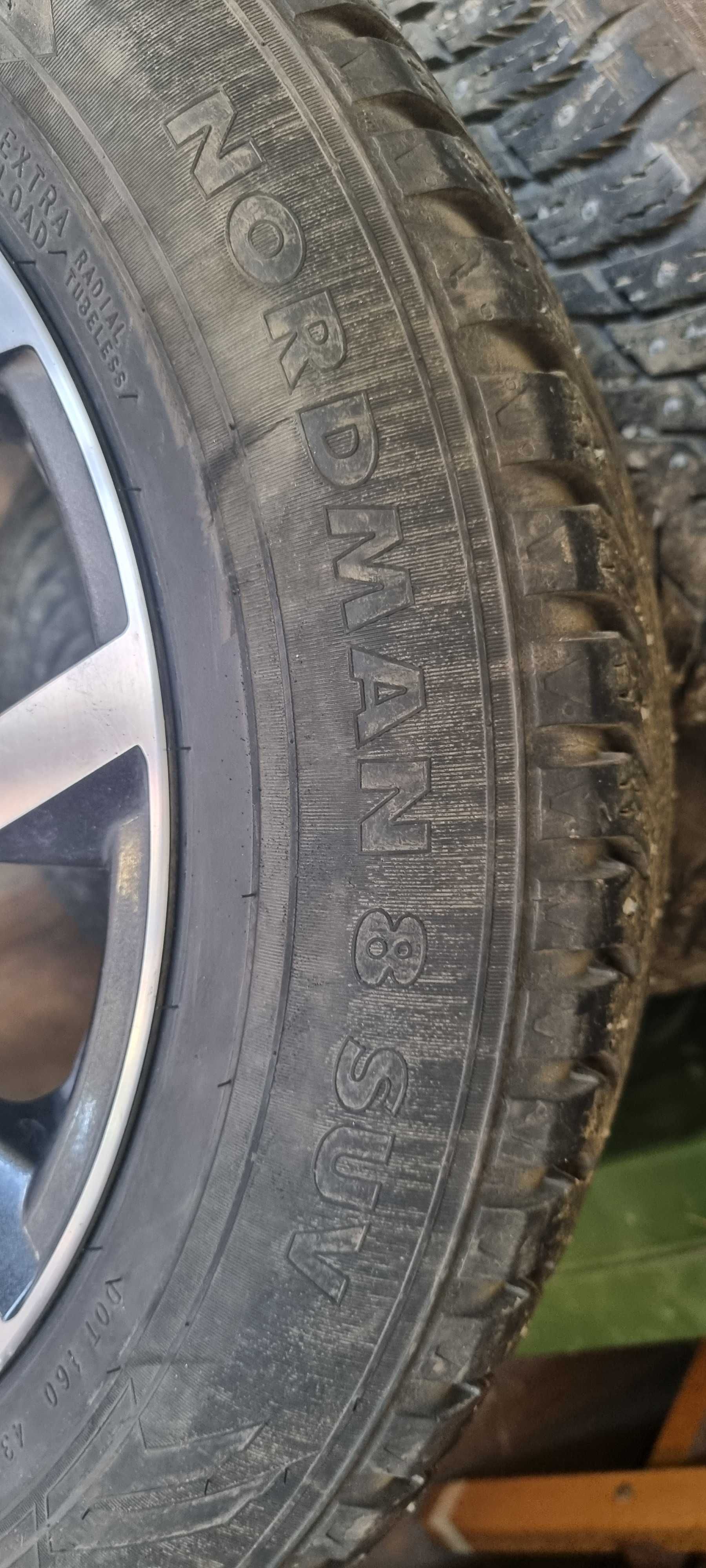 Nokian Nordman 8 suv 225/60 R18, на дисках, зимняя  шипованая резина