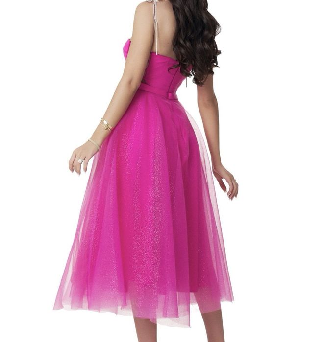 Rochie roz cu sclipici