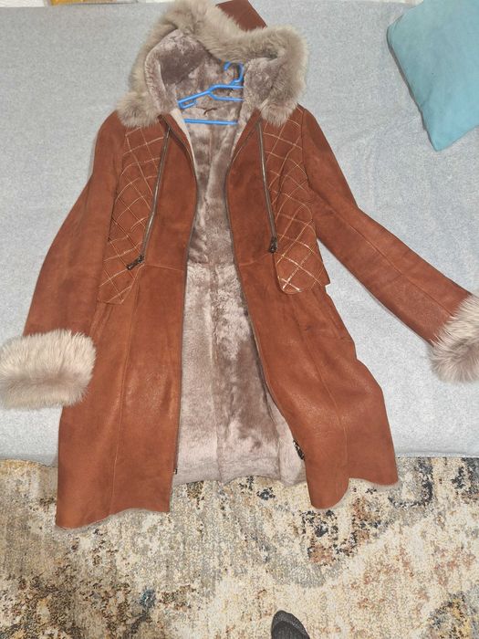 Кожух естествена кожа и косъм