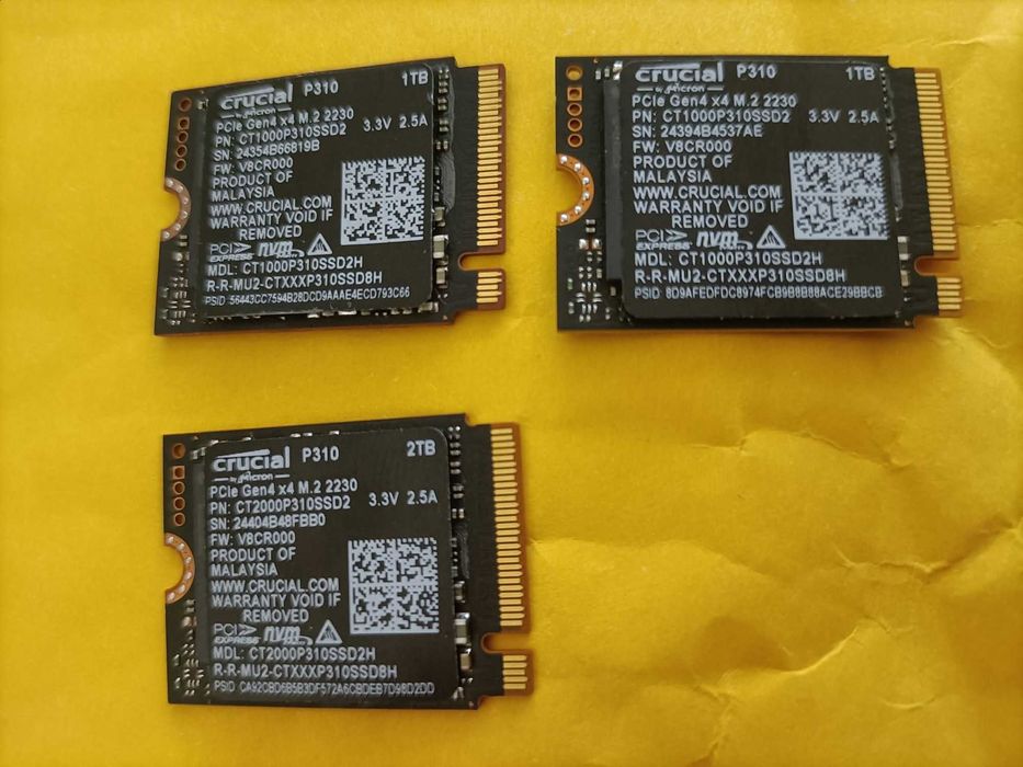 vand ssd 2tb pciex 4.0 2230 crucial p310 compatibil rog ally steam dec