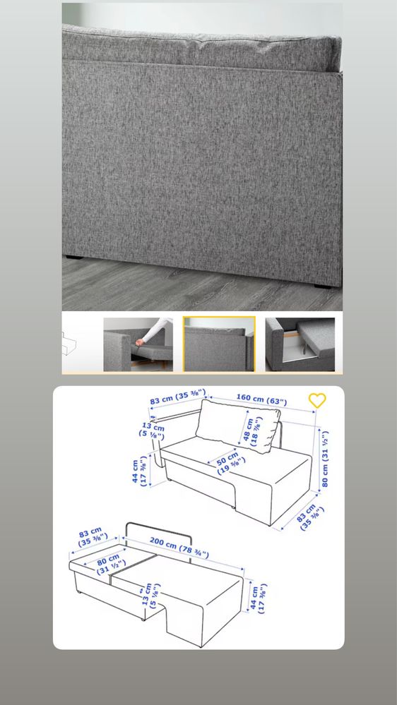 Диван угловой  и диван-кровать от IKEA
